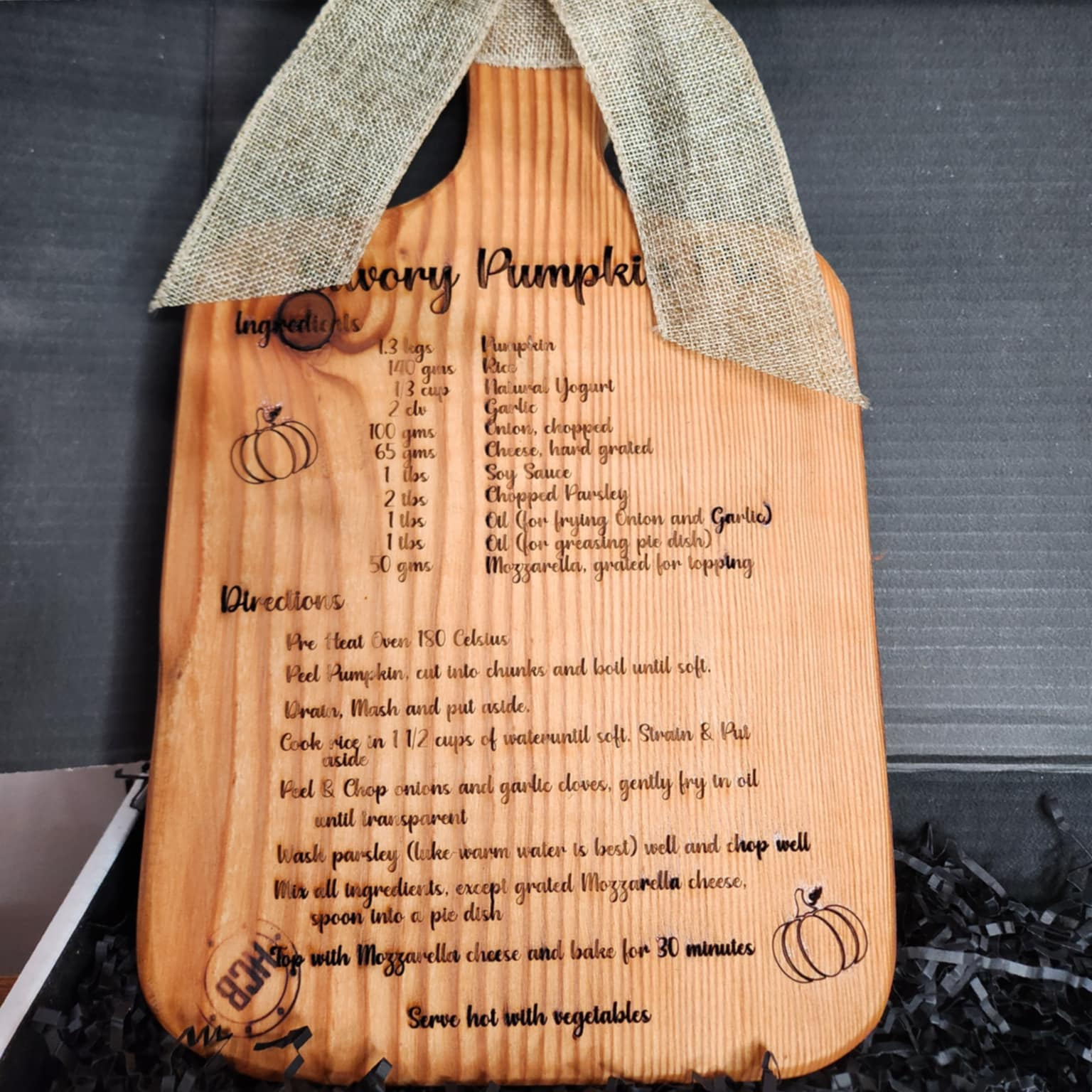 Personalised Recipe Boards